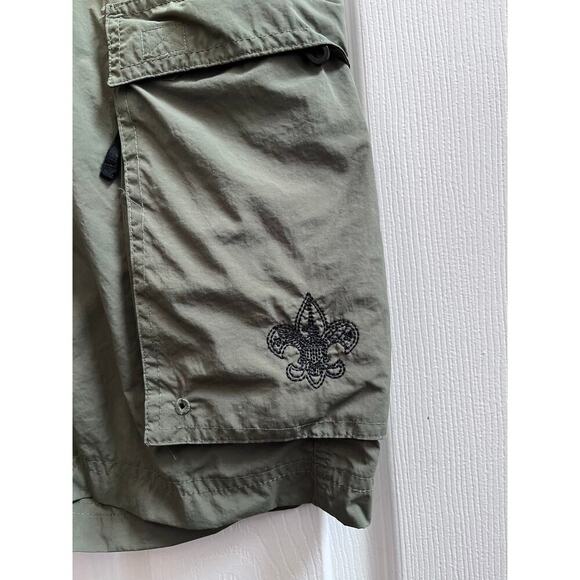 Boy Scouts America Green Uniform Cargo Shorts Adult Size Small - Picture 3 of 10